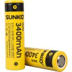 Sunkko 3.7 Volt 3400 Mah 18650 Tekli Şarj Edilebilir Pil