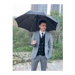 Sunlife 8 Telli Otomatik Fiberglass Fosforlu Baston Siyah Yağmur Şemsiyesi [yerli Üretim]