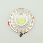 Sunlight Bronze Kristal Cam Sıva Altı Spot Cob LED Armatür Beyaz Gün Işığı - 3000K - Günışığı