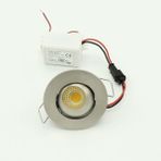Sunlight Manda Gözü Saten Krom Sıva Altı Spot Cob Led Armatür 3w Kırmızı