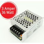 Sunlight Şerit LED Trafo 12V Adaptör Driver 3 Amper 36 Watt