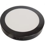 Sunlight Yuvarlak Sıva Üstü Siyah 20 Watt Led Panel Armatür Trafolu Beyaz