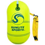 Sunlite Sports Yüzme Şamandırası Birinci Sınıf Kalite, Açık Suda Yüzmek için Yüksek Görünür Güvenlik Deniz Şamandırası Eğitimi, Yüzücüler, Triateletler, Kayakçılar, Şnorkeller için