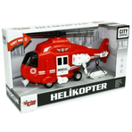 Sunman 1:16 Kırmızı Sürtmeli Sesli Işıklı Helikopter