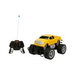 Sunman 1:18 26 cm Sarı Jeep Uzaktan Kumandalı Jumbo Wheels Usb Şarjlı Araba