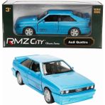 Sunman 1:32 Alman Klasikleri Serisi Die Cast Çek Bırak Model Araba - Mavi Audi Quattro - 11 cm