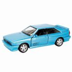 Sunman 1:32 Alman Klasikleri Serisi Die Cast Çek Bırak Model Araba - Mavi Audi Quattro