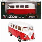 Sunman 1:32 Alman Klasikleri Serisi Die Cast Çek Bırak Model Araba - Volkwagen T1 Kırmızı - 11 cm