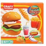 Sunman 2015 Crafy Süper Burger 200 gr 12 Parça Oyun Hamuru Seti