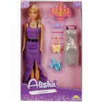 Sunman 3393 Minik Alisha 29 cm Yedek Kıyafetli Oyuncak Bebek Seti