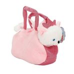 Sunman 4775 20 cm Peluş Kedi Köpek Taşıma Çantalı Peluş Oyuncak