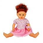 Sunman 60 cm Lila Sesli Saçlı Et Bebek