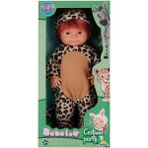 Sunman Bebelou Kostüm Partisi Bebeği 40 cm Leopar Desenli Renkli Eğlenceli Oyuncak - Multicolor