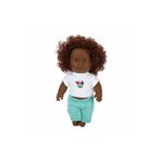 Sunman Dollz n More Dada Kıvırcık Saçlı Bebek 35 cm 35306 Yeşil Eşofman