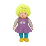 Sunman Gökkuşağı Bebekleri Büyük Lahana Saçlı Dolgu Bebek 70 Cm - Sarı