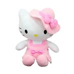 Sunman Hello Kitty Elbiseli Şapkalı 36 cm Peluş Oyuncak