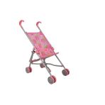 Sunman Pembe Çilek Baskılı Katlanır Baston Bebek Puseti Oyuncak