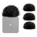 SUNMON Rode Wireless Go 2 için Pop Filtresi, Rode Wireless Pro/Rode Kablosuz ME için Mikrofon Kapağı, Rüzgar ve Arka Plan Gürültü Azaltma için Kabarık Ön Cam (4 Adet)