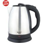 Sunny Su Isıtıcısı- Kuru Çalışma Koruması - Delux Serisi - Kettle - Paslanmaz Çelik Kettle - Gri