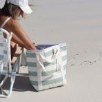 Sunnylife - La Palma Soğutuculu Tote Plaj Çantası Termal Büyük Boy Yaz Tatil Deniz - 3+ Yaş - Yeşil