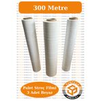 sunpack ambalaj Beyaz Palet Streç Filmi 50cm X 300m - 23 Mikron, 3 Adet, Dayanıklı Eşya Ve Palet Sarma Streci