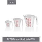 Sunplast Neon Dereceli Ölçü Kabı - Beyaz