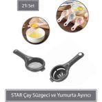 Sunplast Star Çay Süzgeci ve Yumurta Ayırıcı - Antrasit
