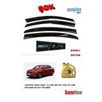 SUNPLEX Fiat Egea Sedan Uyumlu 2016-2024 Cam Rüzgarlığı (4 CAM SET) Castrol Edge 5w30 Motor Yağı 5 Lt