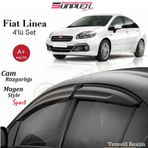 Sunplex Fiat Linea Mugen Model Ön Arka Set Cam Rüzgarlığı