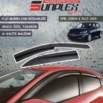 Sunplex Opel Corsa E 2015-2019 Mugen 4 Lü Set Cam Rüzgarlığı