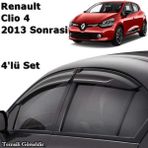 Sunplex Renault Clio 4 2013 Spor 4 Parça Cam Rüzgarlığı