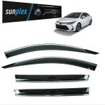 Sunplex Toyota Corolla 2019-2024 Uyumlu Kromlu Cam Rüzgarlığı