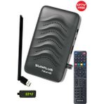 Sunplus Full Hd Akıllı Uydu Alıcısı, Wifi Anten Dahil, Sınırsız Free Iptv - Ahşap