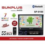 Sunplus Sp-9100 7" Indash Usb / Bluetooth / Androıd / 1+16 Gb Google Play Oto Teyp