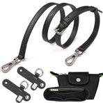 Sunshine Smile Longchamp çantası için düzenleyici, kadınlar için omuz askısı, taşıma kayışı, mini çanta düzenleyici (Siyah)
