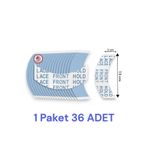 Sunshine Tape Lace Front Hold Protez Saç Bandı Oval "CC" (2cm x 7,5 cm) 36 Adet