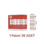Sunshine Tape Liberty Red (Poly Altyapı) Protez Saç Bandı Düz 1x3 (2,5CM X 7,5 CM) 36adet
