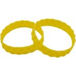 Sunshinee 2 Adet Robotlu Süpürge Anti-Skid Anti-Aşınma Lastik Cilt Için Xiaomi Mijia Irobot Süpürme Robotu Aksesuarları, Sarı (Yurt Dışından) - Yellow