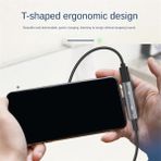 Sunshinee 2ın1 USB Type-C - 3,5mm Kulaklık Adaptörü PD60W Hızlı Şarj Kulaklık Ses Dönüştürücü 16BIT/48KHZ Dijital Kod Çözücü, Siyah (Yurt Dışından)