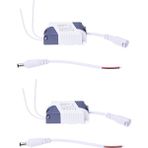 Sunshinee 2x LED Trafo - Sabit Trafo 4-7W LED Sürücü Güç Kaynağı Trafosu DC12-24V Dayanıklı (Yurt Dışından) - Beyaz