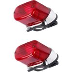 Sunshinee 2x Motosiklet Kuyruk Fren Lambası Abs Kırmızı Motosiklet Arka Gösterge Stop Lambası Virago XV250 XV400 (Yurt Dışından) - Set
