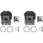 Sunshinee Многоцелевые Наборы,2x Silindir Piston Kiti 36 mm Mıtsubısh TL33 1E36F-2GN Mcculloch B33B 33CC Motor Çalı Kesici. Çim Düzeltici (Yurt Dışından) - Colored - Renkli
