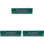 Sunshinee 3x Ddr3 Dizüstü Bilgisayar So-Dımm'den Masaüstüne Dımm Bellek Ram Konnektör Adaptörü Ddr3 Dizüstü Bilgisayar Dahili Bellek Masaüstü Ram Adaptörü (Yurt Dışından) - Sap Yeşili