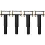 Sunshinee 4 Adet Karyola Ayakları, Karyola Çerçevesi Için Ayarlanabilir Yükseklik Merkezi Destek Ayağı, Yatak Merkezi Çıta Ağır Destek Ayağı (4.7-8.67INCH) (Yurt Dışından) - Siyah