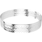 Sunshinee 6 Adet Mini Tart Yüzük Paslanmaz Çelik Tartlet Kalıp Daire Kesici Pasta Halkası Isıya Dayanıklı Delikli Kek Mus (Yurt Dışından) - Set - Gümüş