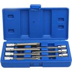 Sunshinee 7 Adet/takım 3/8 Inç Soket Takım Seti Sürücü Ekstra Uzun Torx Yıldız Bit Lokma Seti T25 T30 T40 T45 T50 T55 T60 El Aletleri (Yurt Dışından) - Gümüş