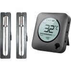 Sunshinee Barbekü Pişirme Gıda Termometresi Bluetooth Akıllı Güvenli Izgara Termometresi Zamanlayıcı ile Sıcaklık Alarmı Barbekü Fırın Pişirme ile Uyumlu (Yurt Dışından) - Set