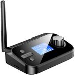 Sunshinee Bluetooth 5.1 Ses Verici Alıcı Rca 3.5mm Aux Stereo Kablosuz Adaptör, Pc Tv Kulaklıklarıyla Uyumlu (Yurt Dışından) - Siyah