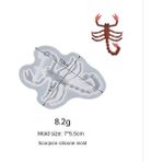 Sunshinee Böcek Fondan Kalıpları, Böcek Pasta Süsleme Silikon Kalıpları Gecko//örümcek//karınca/böcek Epoksi Kalıpları (Yurt Dışından) - Beyaz