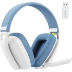 Sunshinee BW06 2.4g Kablosuz Oyun Kulaklığı, Flip Enc Mikrofonlu, Pc ile Uyumlu, Çift Modlu Bluetooth Kulaklıklar-Mavi (Yurt Dışından) - Set